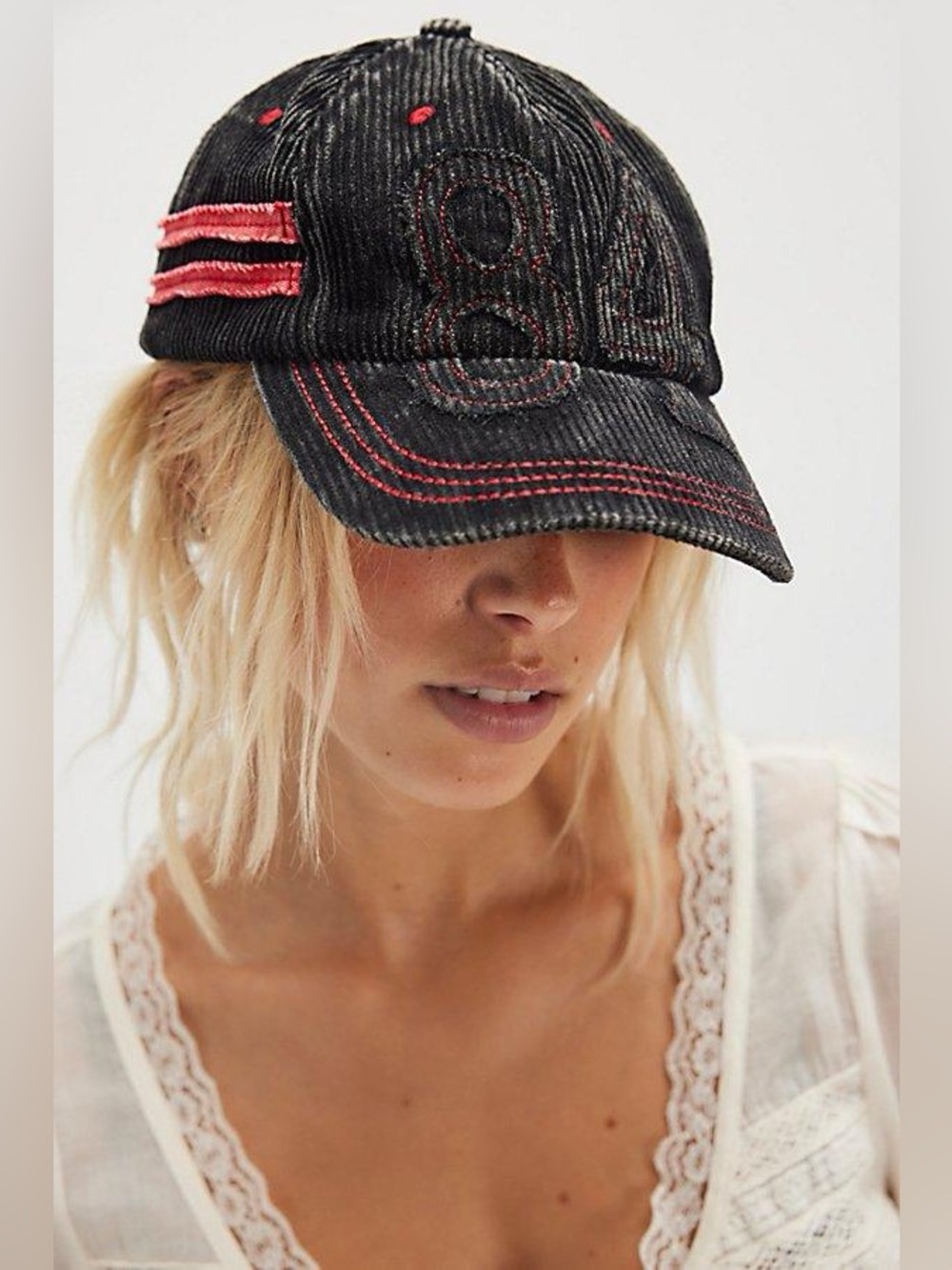 NWT! FP Free People Hollie Varsity Baseball Hat